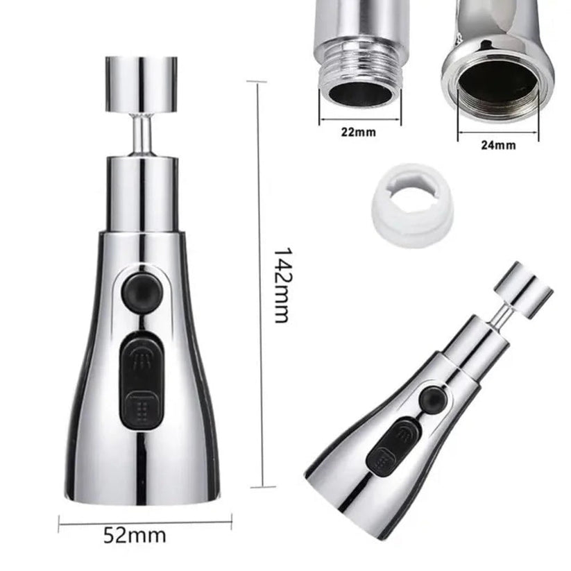 TapTwist™ – Flexible Tap Extension | Rotate, Rinse & Save Water | Easy Fit for Any Sink