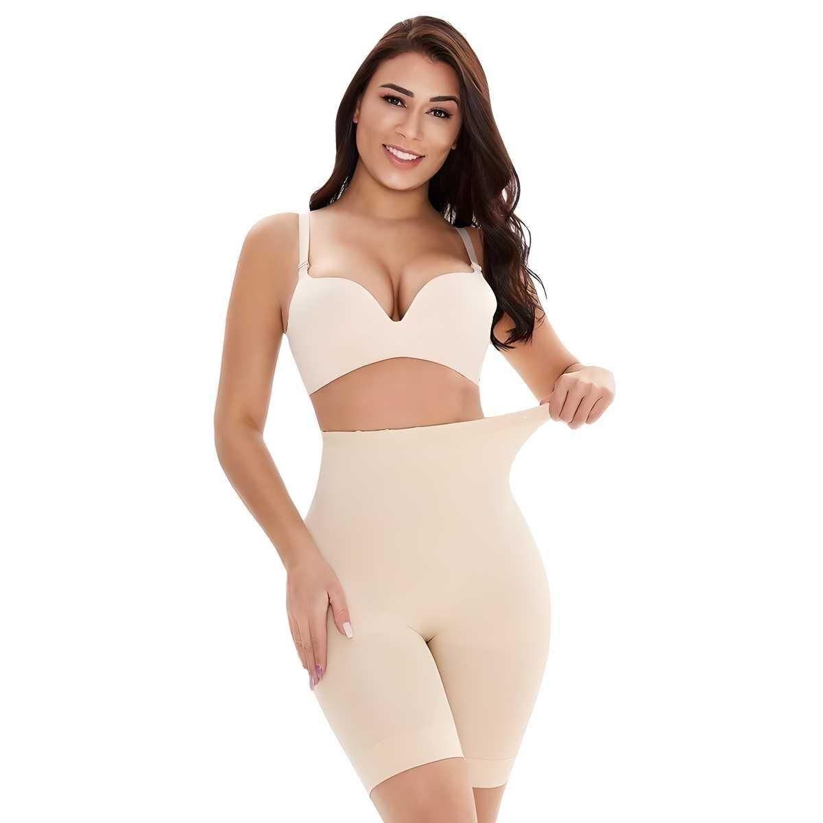 4-in-1 Shaper - Quick Slim Shape Wear Tummy, Back, Thighs, Hips - Black/Effective Seamless Tummy Tucker