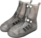 Waterproof Rain Shoe Covers with Secure Button Closure