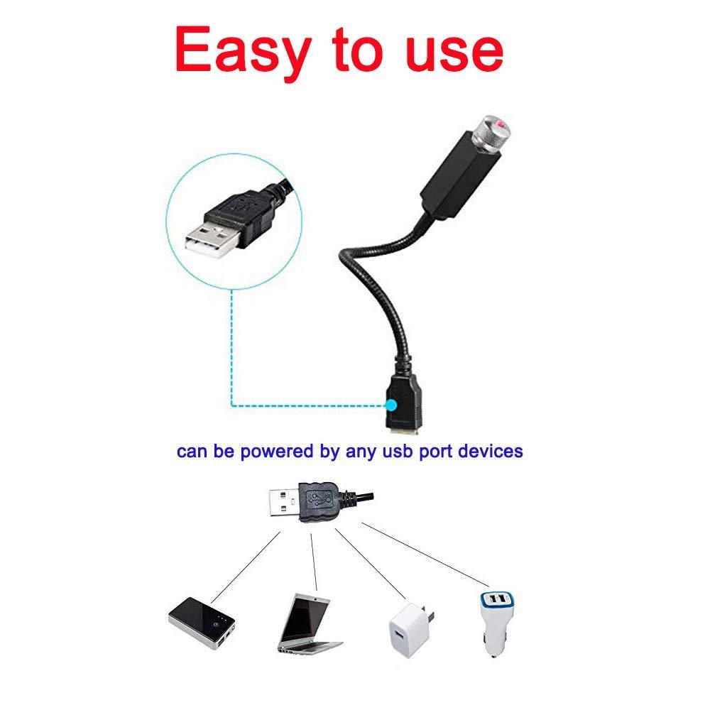 USB Car Star Projector Light