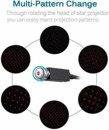 USB Car Star Projector Light